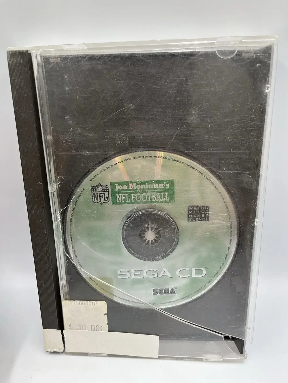 1993 Joe Montana's NFL Football Sega CD Game Disc No Cover & Instruction Manual